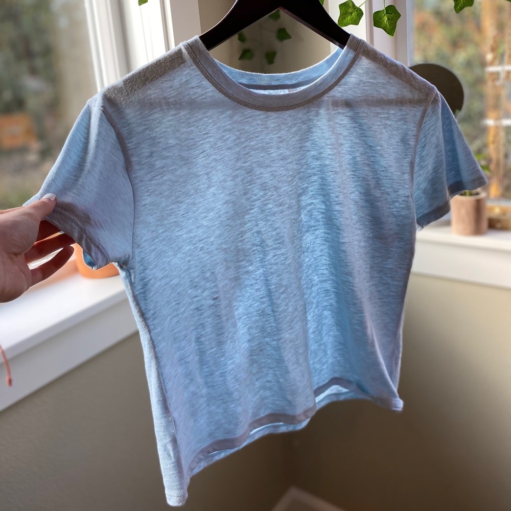 Pacsun basics baby blue tee🐳 - Picture 3 of 3